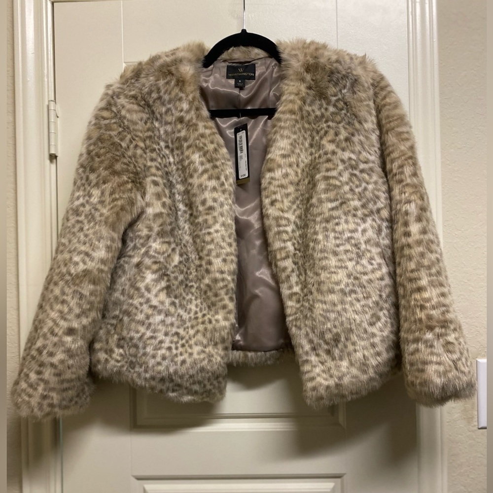 Faux fur coat